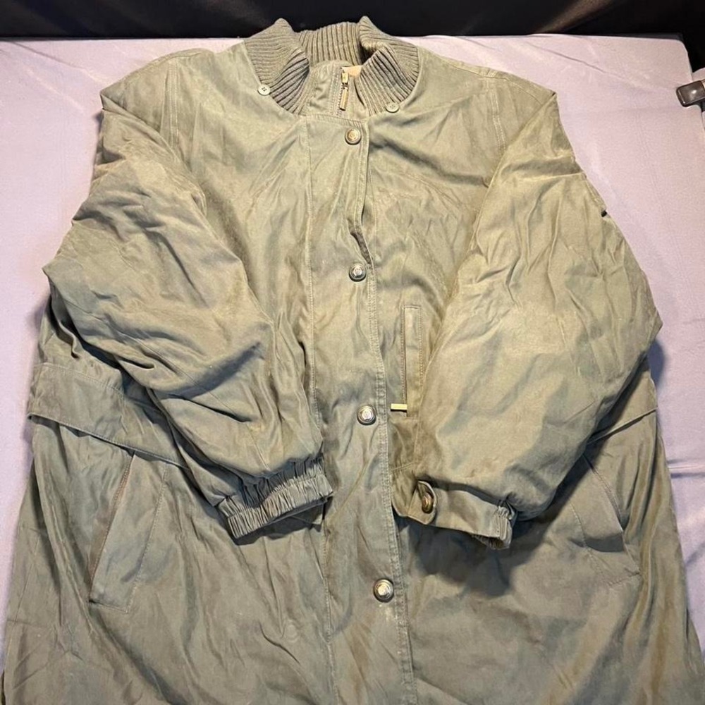 White Stag Mens 2X Fern Green Fleece Lined Full Zip Utility Jacket Coat